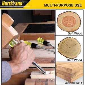 HURRICANE 4 Piece Wood Chisel Set for Woodworking